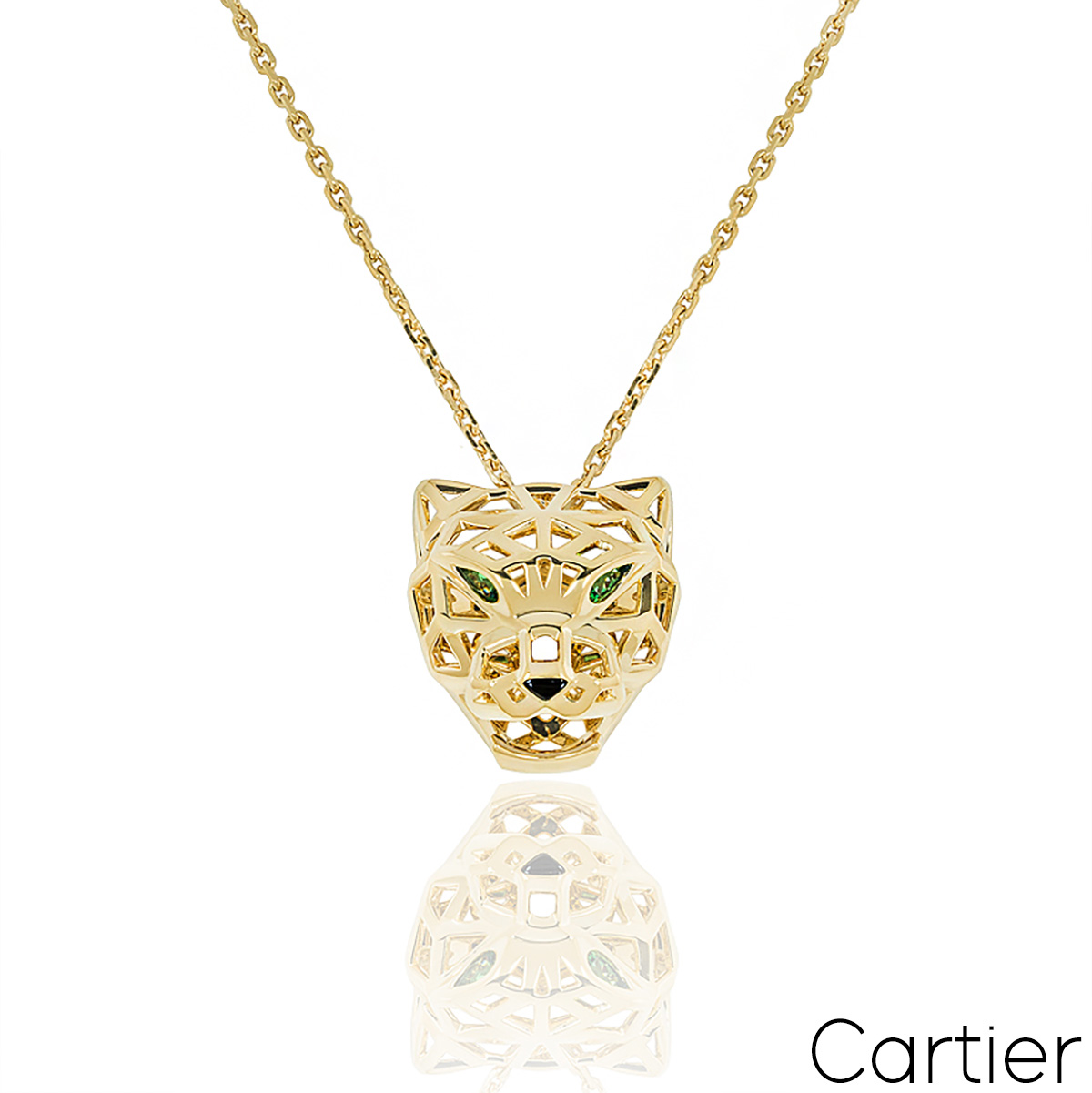 Cartier Yellow Gold Panthre De Cartier Necklace N7424210